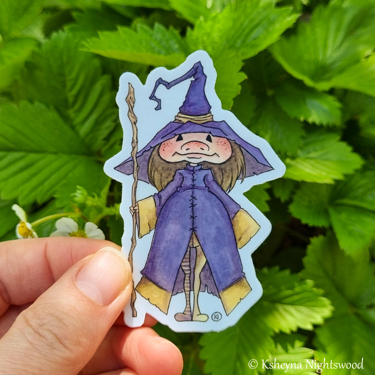 Purple Brownie Mage - Vinyl Sticker