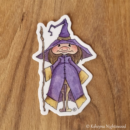 Purple Brownie Mage - Vinyl Sticker