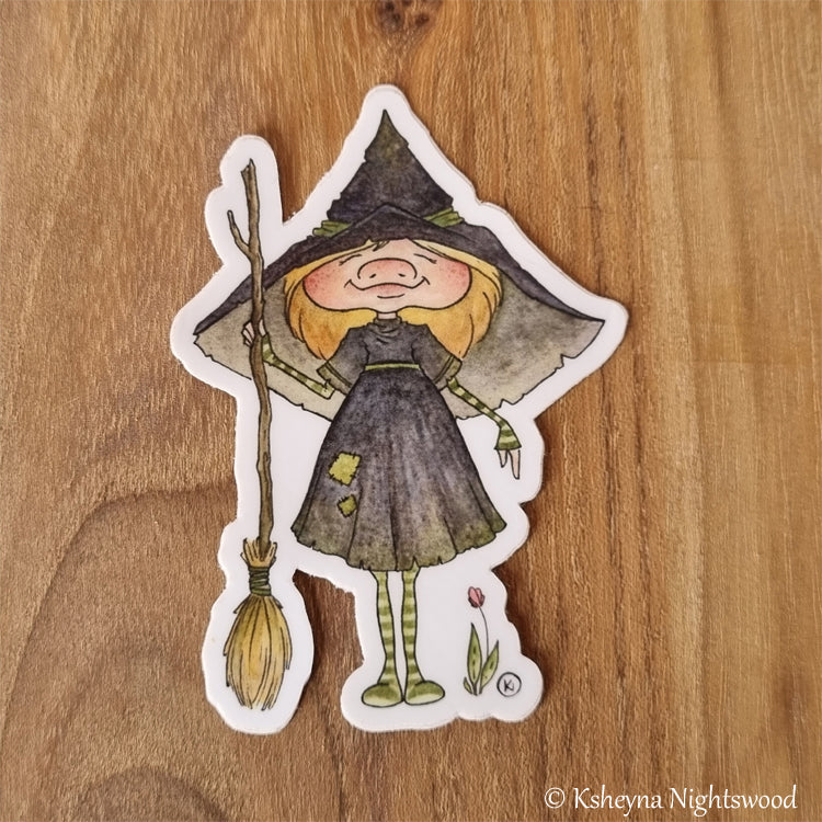 Brownie Witch - Vinyl Sticker